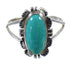 Genuine Sterling Silver Turquoise Jewelry Ring Size 5-1/2 FX93018